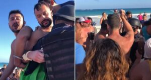 Canadian gay couple arrested Tulum beach kissing