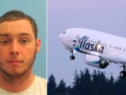Colorado man refuses to wear mask on Alaska Airlines flight, urinates in cabin Landon Grier Colorado face mask