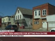 Rochester teens set man on fire