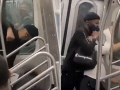 Asian man beaten nyc subway train