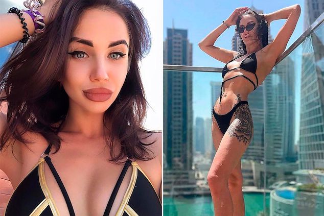 Dubai models balcony photoshoot