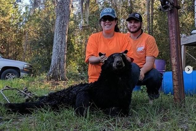 Hannah and Charles Scarbrough lure black bears