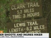 St Charles County Missouri hiker shot in the chest