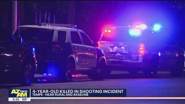 4 year old Tempe Arizona girl accidentally shoots self dead