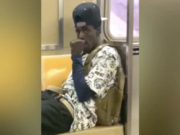 Man sucks thumb as he pleasures self on NYC subway train Man pleasures self on NYC subway A train while sucking thumb