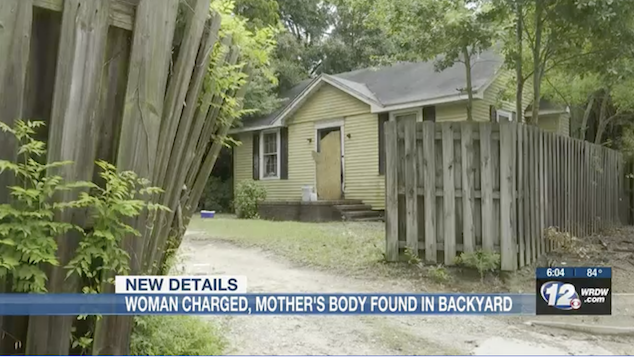 Georgia woman buries mothers corpse in backyard