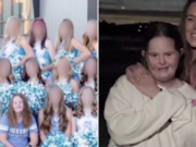 Utah Down syndrome girl edited out of school cheerleading yearbook photo Morgyn Arnold Utah Down syndrome