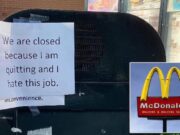 Kentucky McDonalds worker quits mid shift causing store to close cause I hate this job Kentucky McDonalds worker quits mid shift