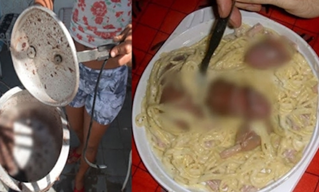 Brazilian wife cuts off husband penis & cooks it in frying pan