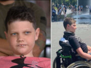 Disabled Chicago boy with muscular atrophy made to leave park Jordan Block disabled Chicago boy wheelchair