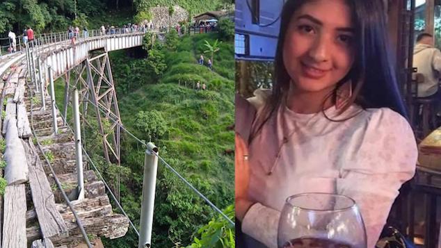 Yecenia Morales Colombian bungee jumper 