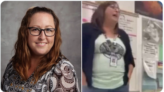 Leah Kinyon Lehi Utah high school teacher fired