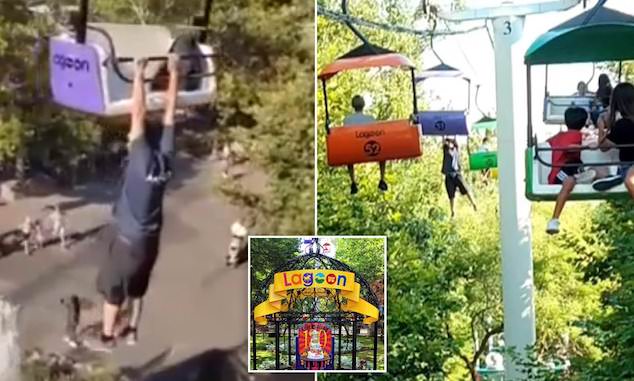 32 year old man dies falling off Utah amusement park ride Lagoon Sky ride