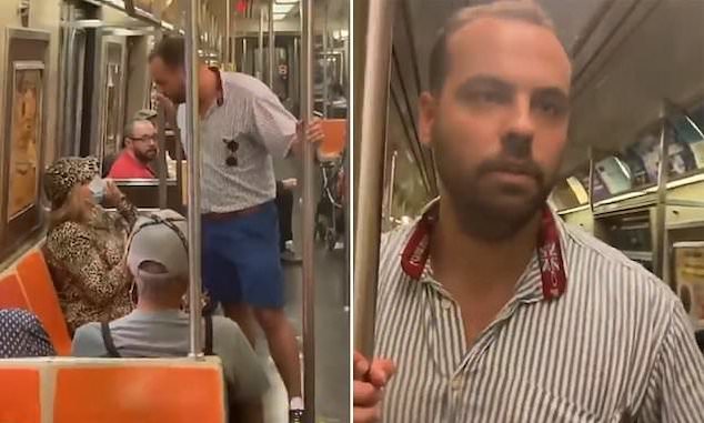 Ryan Bartels Carmax aka 1776 NYC subway anti masker