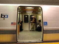 Amy Adams SF woman dragged by bart train to her death while tethered to her dog by the waist.