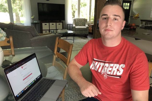 Rutgers bars unvaccinated student Logan Hollar from taking virtual classes