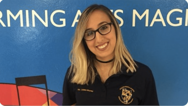 Brittiny Lopez-Murray Florida drama teacher has sex with 14 year old student in car.