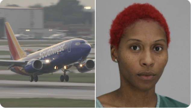 Arielle Jean Jackson Southwest Airlines passenger arrested