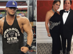 Dino Tomassetti bodybuilder son shoots parents
