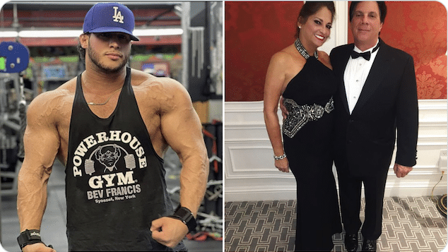 Dino Tomassetti bodybuilder son shoots parents