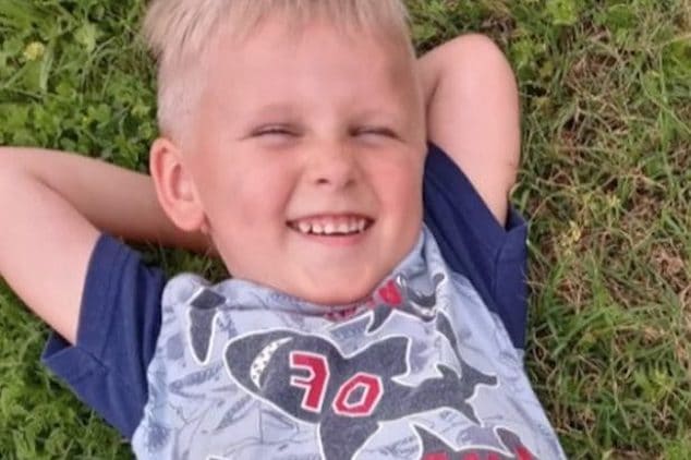 Axel Foster 4 year old OK boy's arm ripped off petting grandparents pit ...