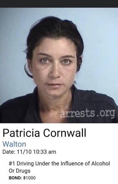 Patricia Cornwall Delta passenger arrest