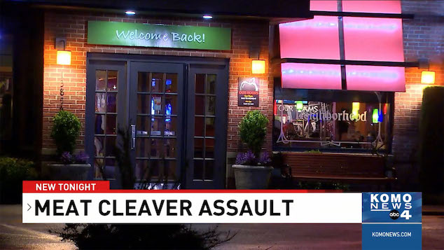 Applebee's bartender threatened with meat cleaver