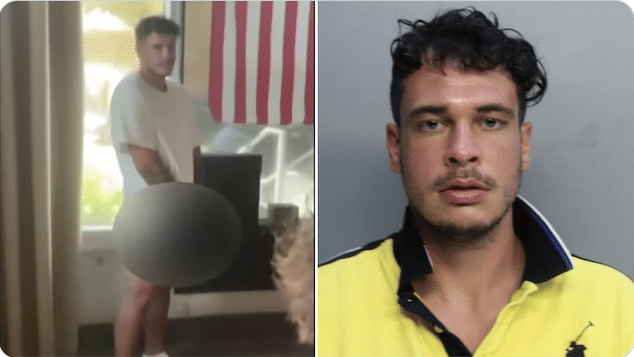 Blake Reign arrested Miami Beach Starbucks lewd behavior