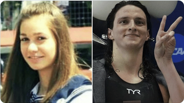 Reka Gyorgy Virginia Tech swimmer and Lia Thomas transgender swimmer