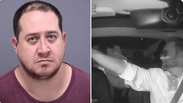 Jason Ackley Phoenix passenger assaults Jonathan Carroll Uber driver arrested