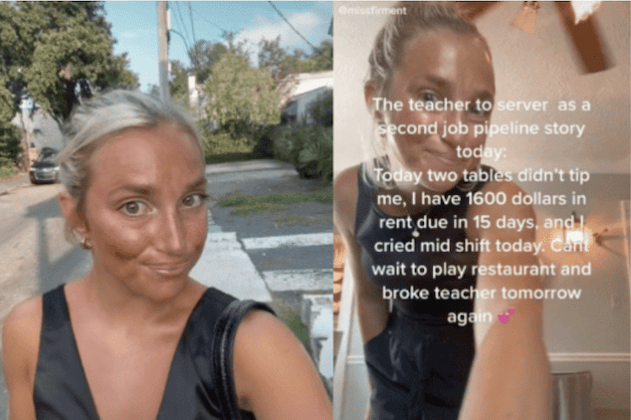 Lexie Firment TikTok Cleveland teacher forced to get 3 jobs for rent