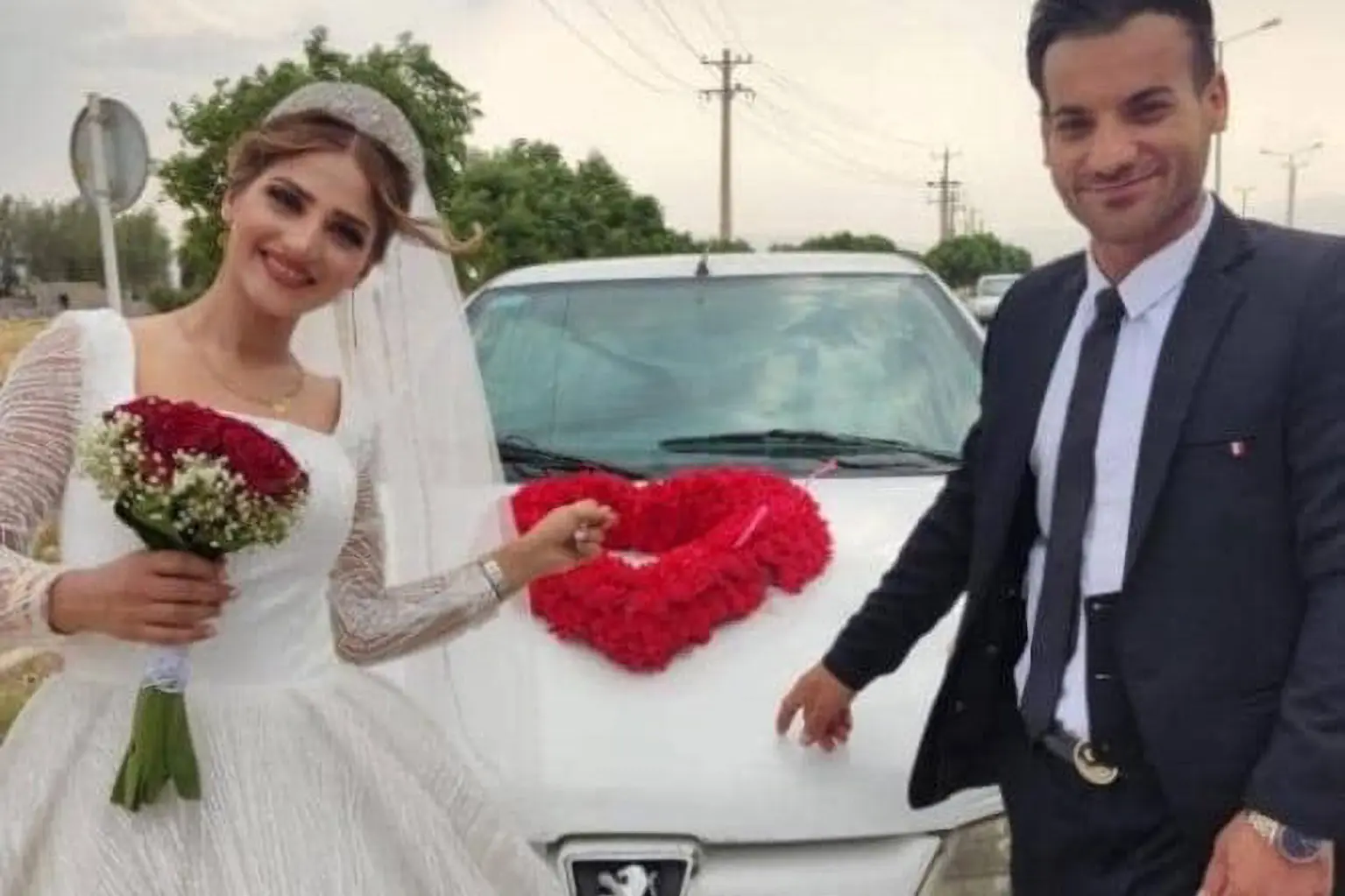 Mahvash Leghaei Iranian bride shot dead at own wedding by stray bullet 