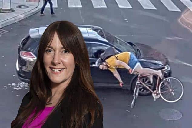 Amy DeGise NJ councilwoman hits cyclist & drives off