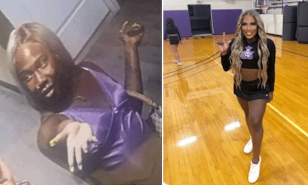 Averie Chanel Medlock transgender cheerleader chokes Karleigh Jones Ranger college teammate.
