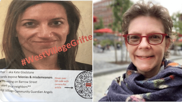 Kate Gladstone NYC grifter evicted from Heidi Russell West Village home