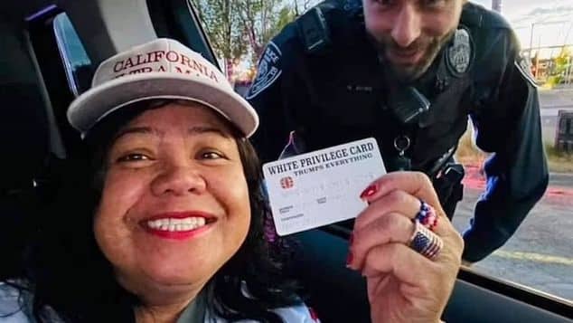 Mimi Israelah Alaska woman avoids citation after showing cops white privilege card