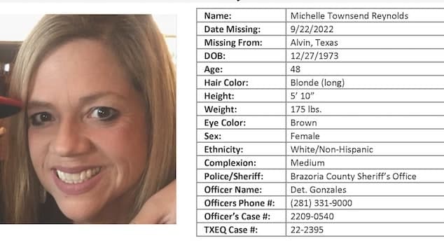 Michelle Reynolds missing, Alvin, Texas teacher mom
