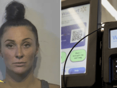 TeddyJo Marie Michigan woman arrested failing to scan all items Walmart self checkout