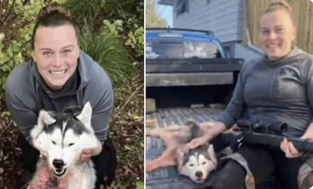 Amber Rose Montana hunter pleads not guilty killing husky