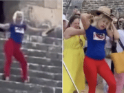 Spanish tourist mobbed climbing Mayan pyramid in Mexico