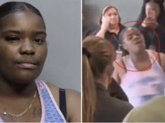 Camilia McMillie Alabama mother hurls computer at airport worker losing kids MIA.