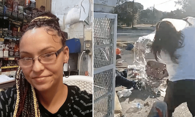 Kasey Young, Baton Rouge, Louisiana convenience store worker fired for pouring water on homeless person