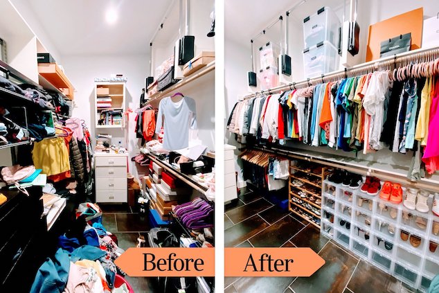 organize and store clothes