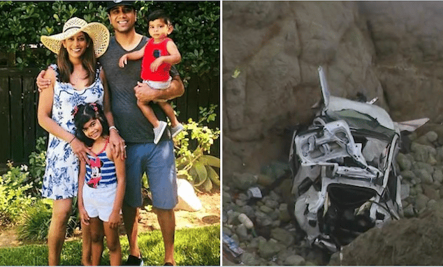 Dharmesh Patel Pasadena doctor charged driving off Devil's Slide cliff to kill family and self.