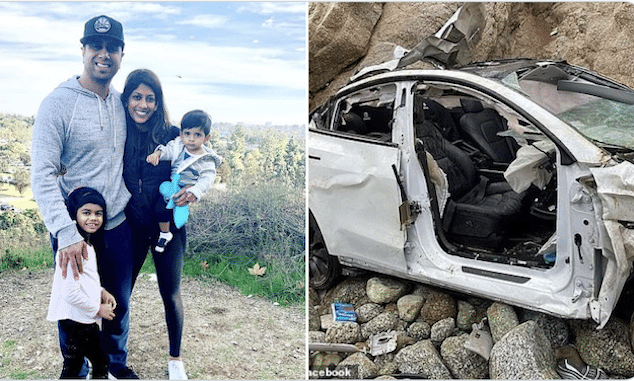 Dharmesh Patel Pasadena doctor charged driving off Devil's Slide cliff to kill family and self.