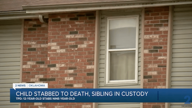 Tulsa 12 year old girl stabs 9 year old Oklahoma brother to death