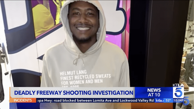 Carl Flenoy Jr shot dead driving along 405 LA freeway