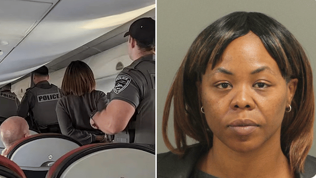 Tiffany Miles American Airlines passenger forces plane to make emergency landing rushing cockpit