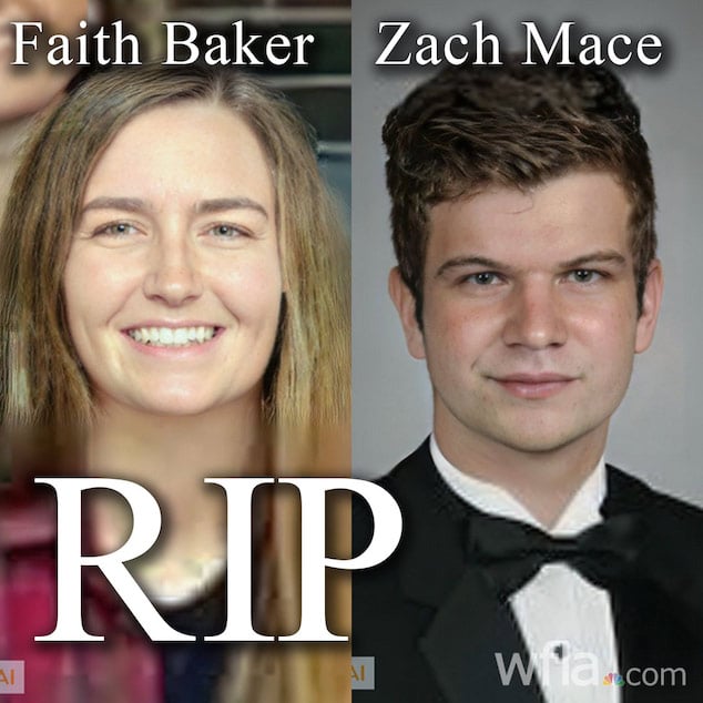 Faith Irene Baker and Zachary Jean Mace killed in Winter Haven mid air crash in Florida