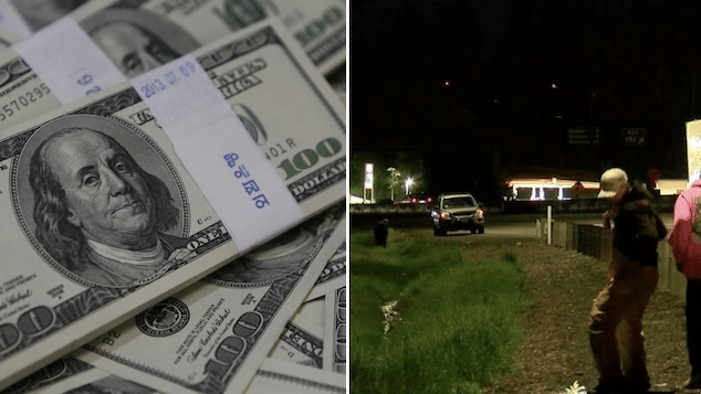 Collin Davis McCarthy Oregon man throws out $200K out of car window